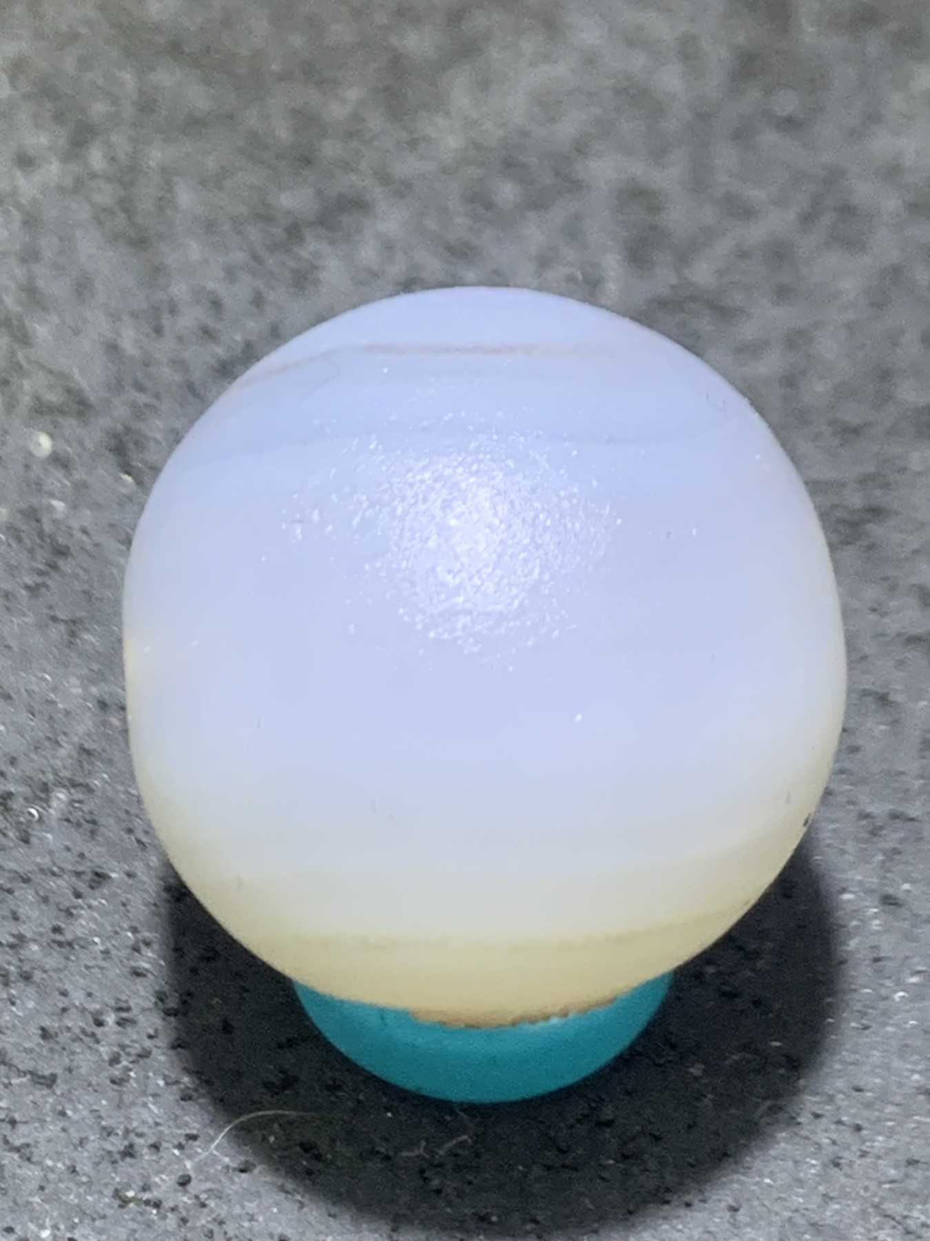 精美高玉化亚光海洋玉髓手工俏色童子2.0随形圆珠一个！