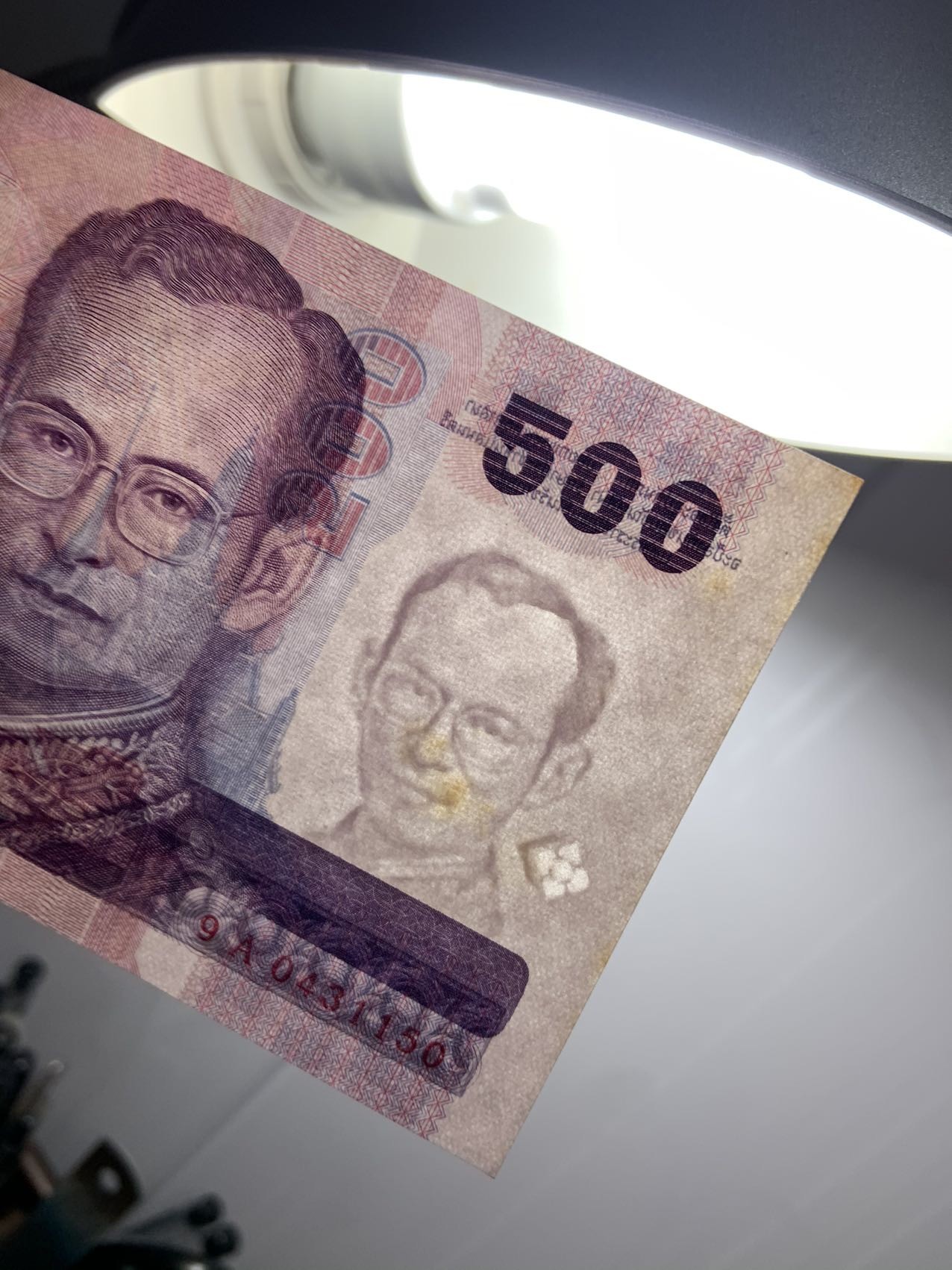 🦩收藏联盟Quantum Auction 第324期拍卖  泰国1996年500泰铢拉玛九世登基60周年纪念 品相UNC-