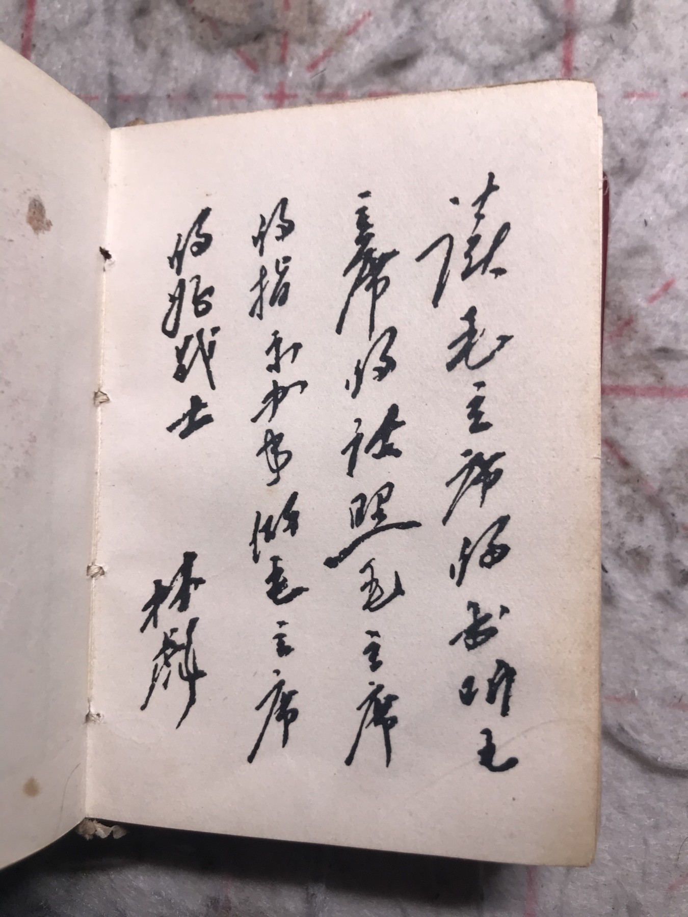 皖江书章，新年拍场，多101 思想胜利万岁，两张题词，有副主席指示。