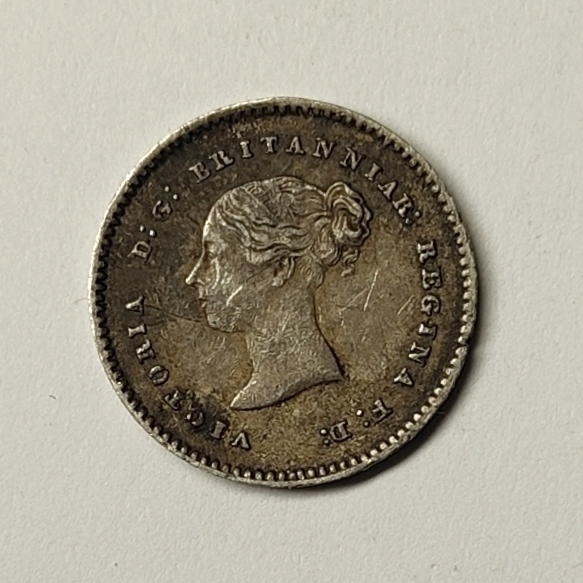 🏮💰物与斋新春连拍3-世界近现代硬币专场（共三场合并发货） 英国1877年维多利亚小维濯足2便士银币