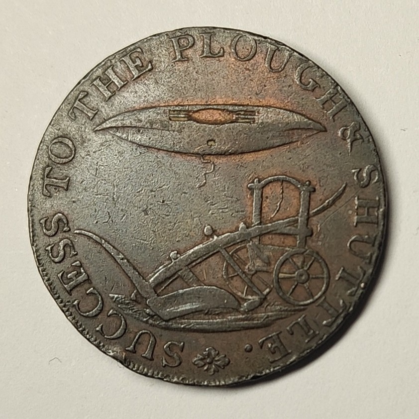 🏮💰物与斋新春连拍3-世界近现代硬币专场（共三场合并发货） 英国1794年诺威治商业代币 少见conder token品种，带原铜光