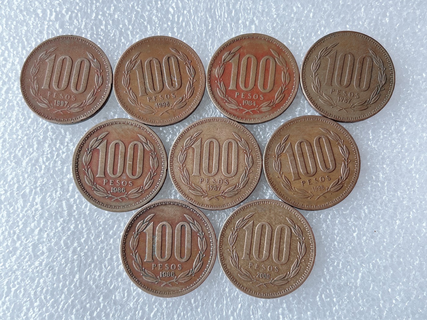 第一海外回流一元起拍收藏 散币专场 第66期 智利100比索 10枚