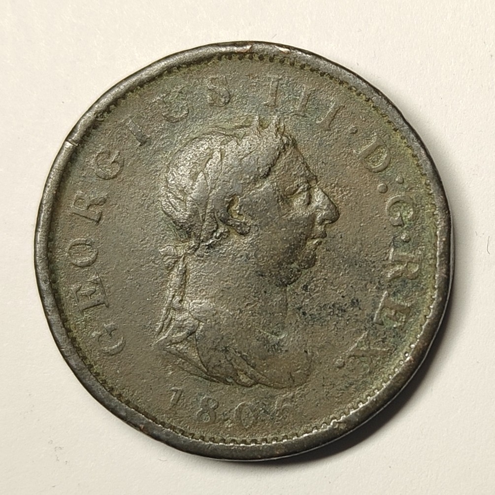 🏮💰物与斋新春连拍3-世界近现代硬币专场（共三场合并发货） 英国1806年乔治三世1便士铜币