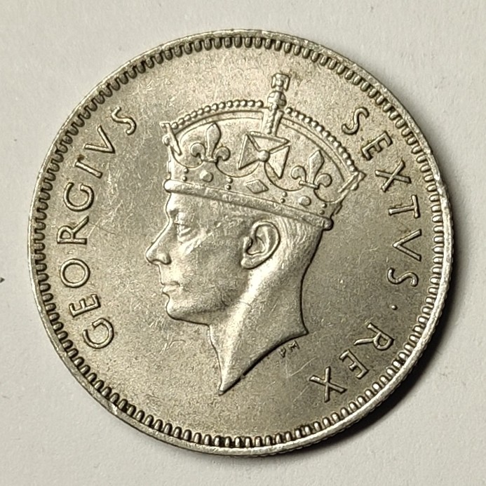 🏮💰物与斋新春连拍3-世界近现代硬币专场（共三场合并发货） 英属东非1948年乔治六世50分镍币