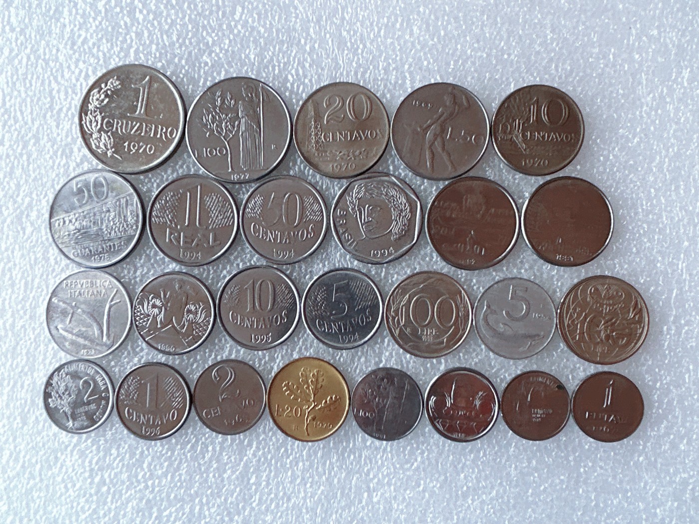 第一海外回流一元起拍收藏 散币专场 第66期 意大利.巴西 26枚 无重复