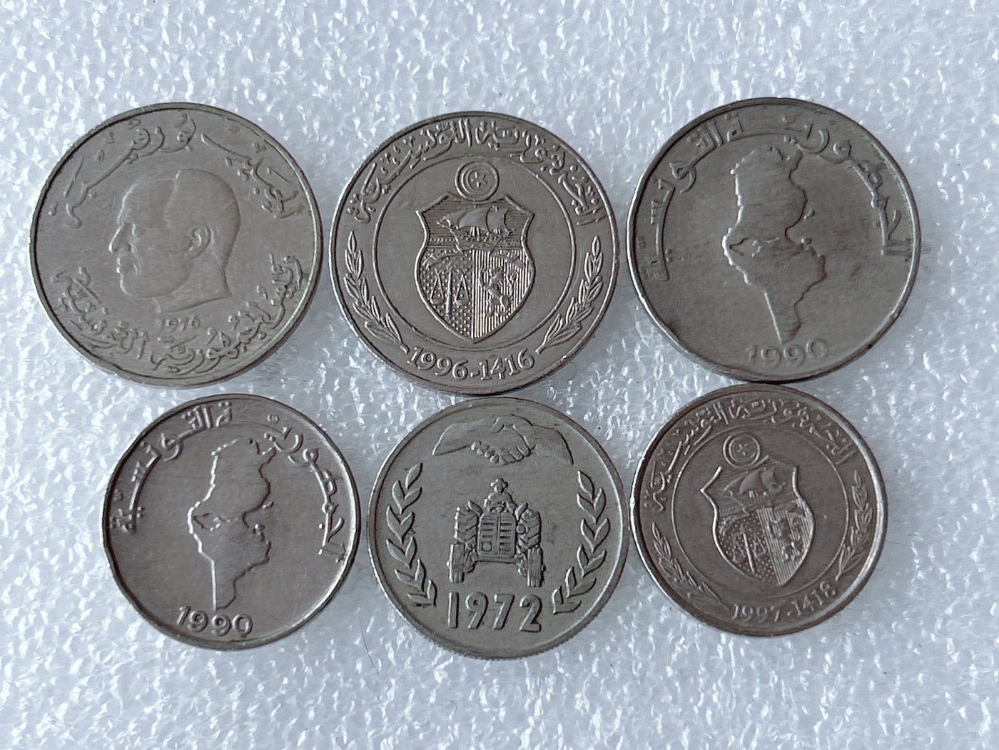 第一海外回流一元起拍收藏 散币专场 第66期 突尼斯6枚 不同版本