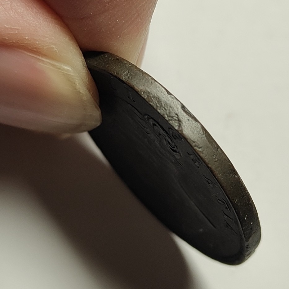 🏮💰物与斋新春连拍3-世界近现代硬币专场（共三场合并发货） 英国1853年维多利亚小维半便士铜币，不同版第一枚，年份数字间距不同