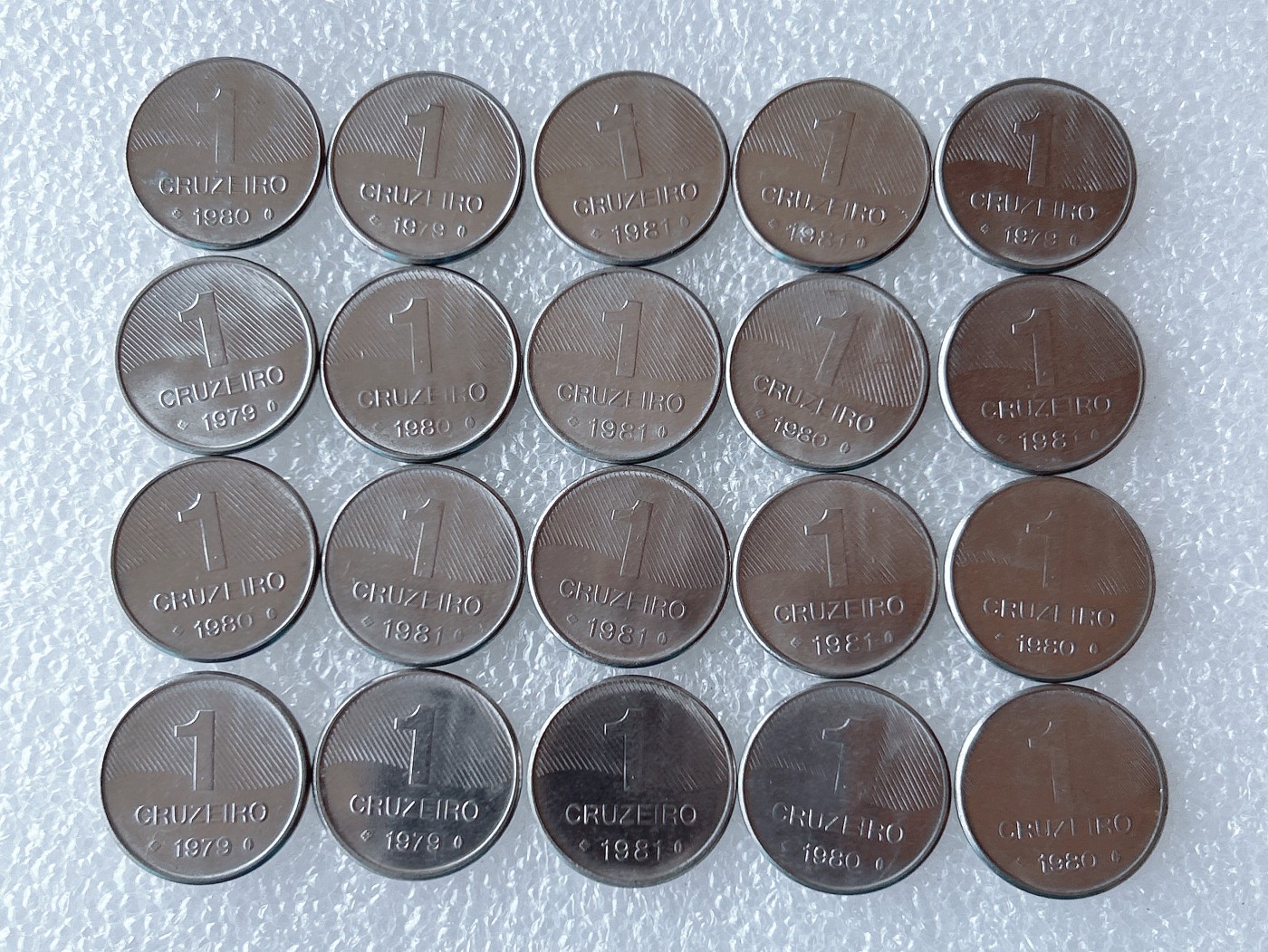 第一海外回流一元起拍收藏 散币专场 第66期 巴西1克鲁塞罗不锈钢币.甘蔗 20枚