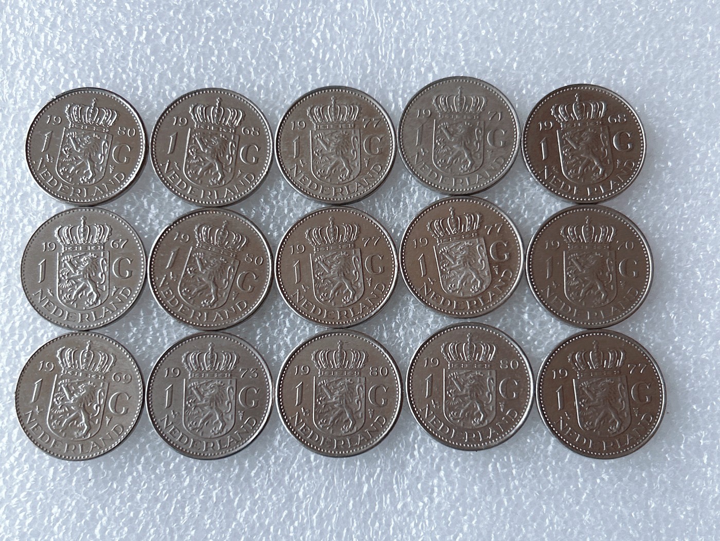 第一海外回流一元起拍收藏 散币专场 第66期 荷兰1盾 朱莉安娜女王 15枚