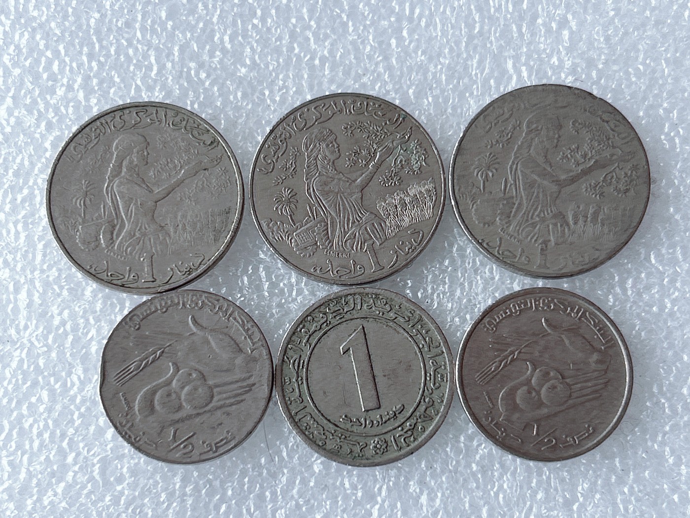 第一海外回流一元起拍收藏 散币专场 第66期 突尼斯6枚 不同版本