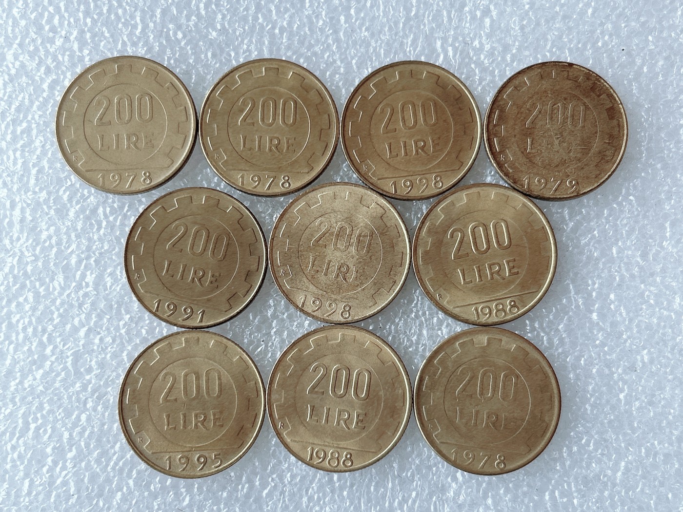 第一海外回流一元起拍收藏 散币专场 第66期 意大利200里拉铜币 10枚