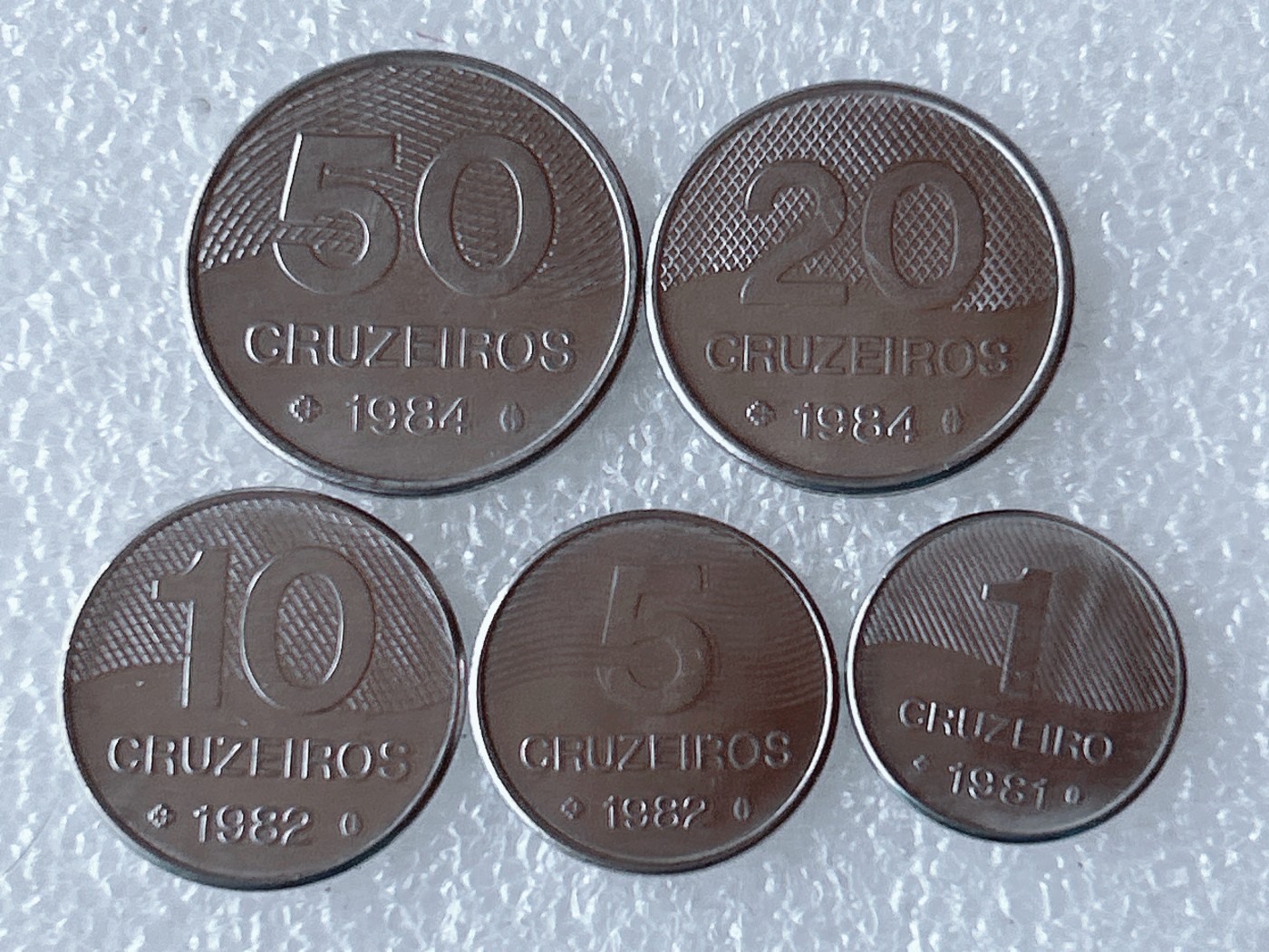 第一海外回流一元起拍收藏 散币专场 第66期 巴西80年代硬币5枚套