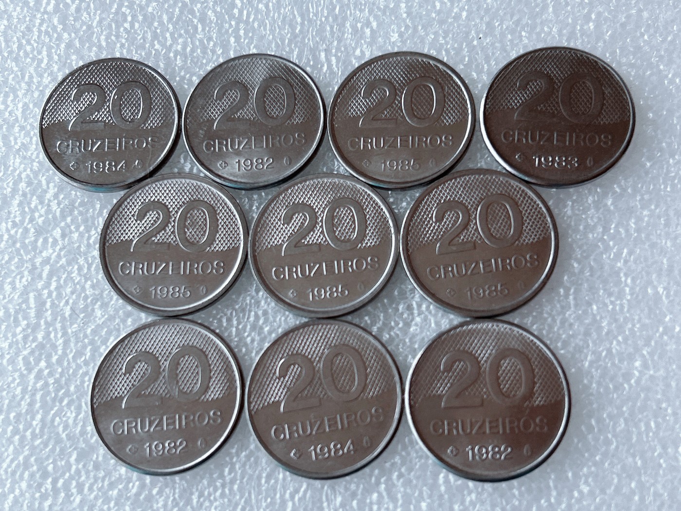 第一海外回流一元起拍收藏 散币专场 第66期 巴西80年代20克鲁塞罗 10枚