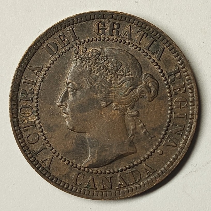 🏮💰物与斋新春连拍3-世界近现代硬币专场（共三场合并发货） 英属加拿大1893年维多利亚1分铜币