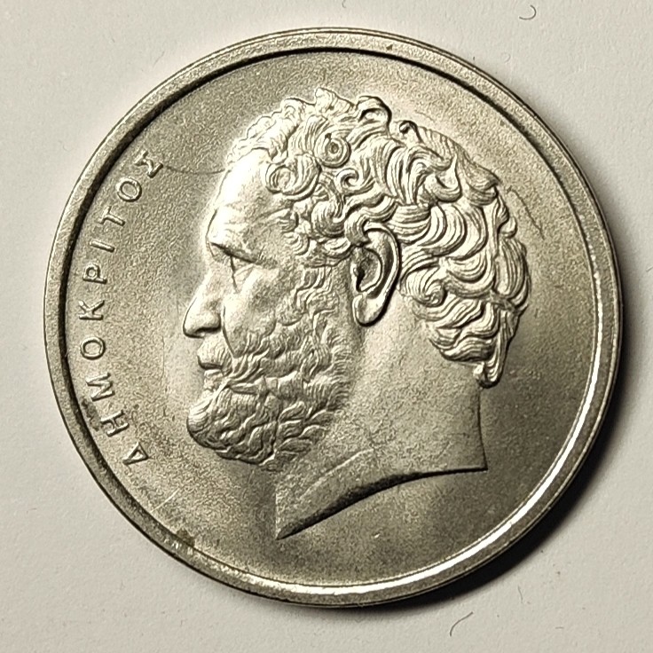 🏮💰物与斋新春连拍3-世界近现代硬币专场（共三场合并发货） 希腊1978年10德拉克马铜镍币，BU状态原光