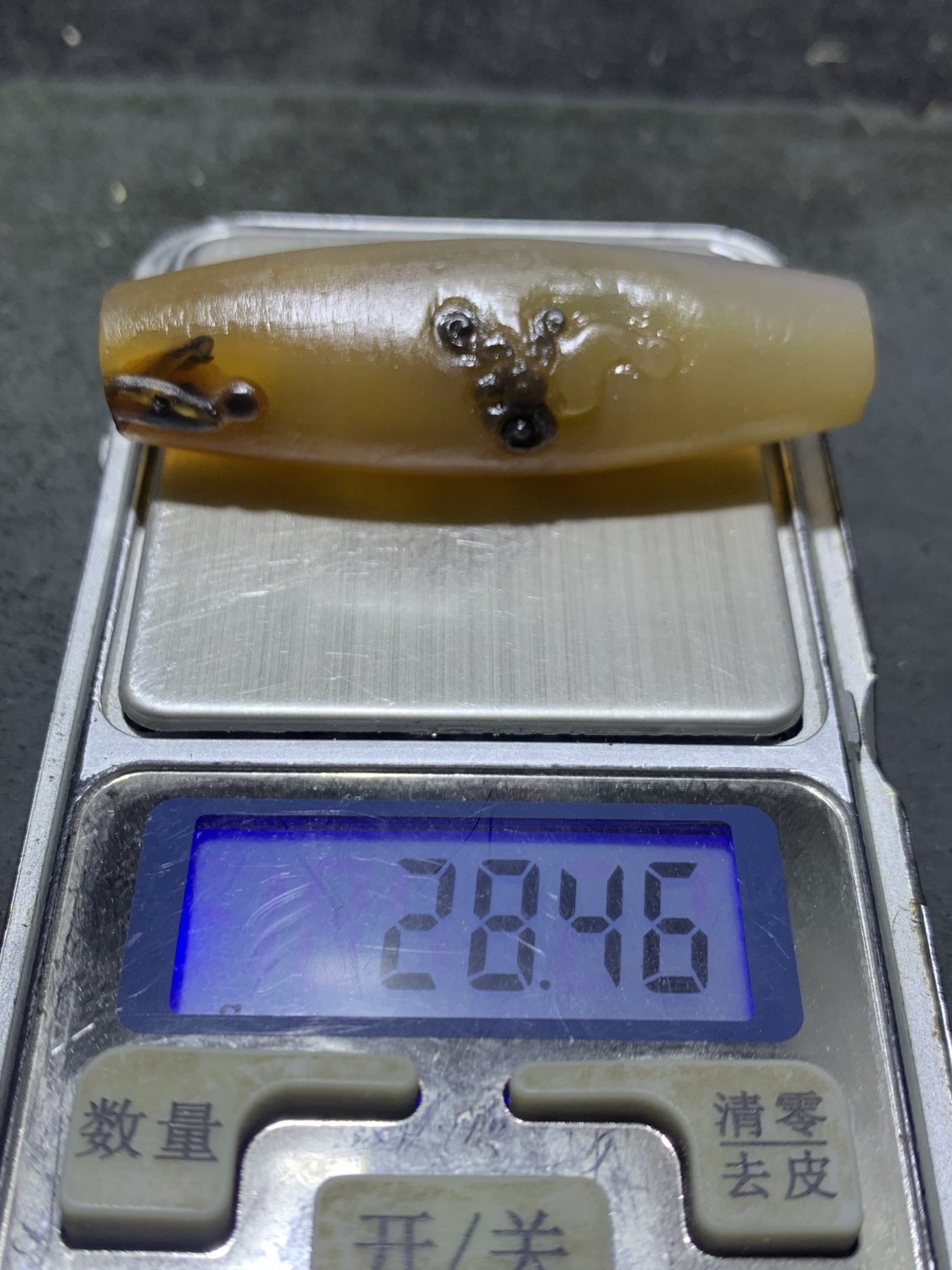 精美亚光高玉化巴西玛瑙手工俏色巧雕一心向佛，得道成佛意境桶珠一个