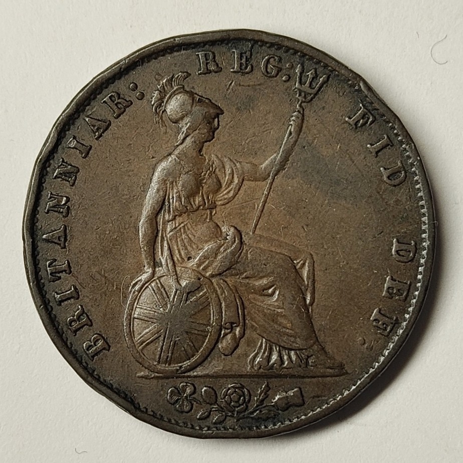 🏮💰物与斋新春连拍3-世界近现代硬币专场（共三场合并发货） 英国1853年维多利亚小维半便士铜币，不同版第一枚，年份数字间距不同