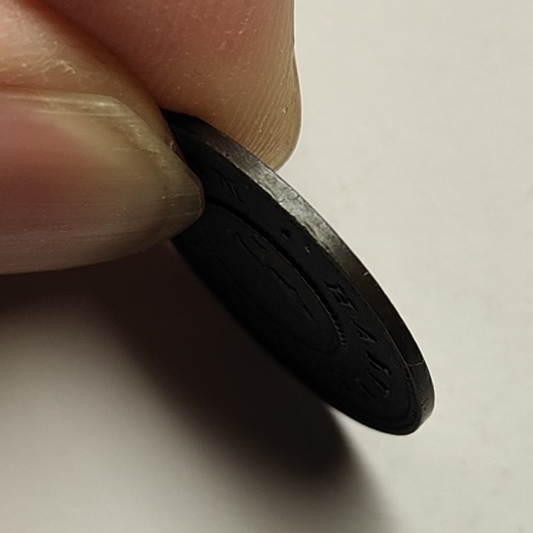 🏮💰物与斋新春连拍3-世界近现代硬币专场（共三场合并发货） 英国维多利亚model半便士代币，经典品种，底板状态佳