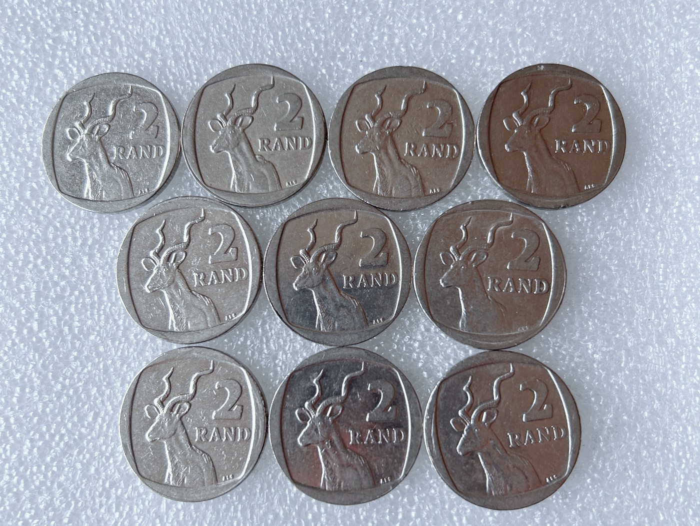 第一海外回流一元起拍收藏 散币专场 第66期 南非2兰特 10枚