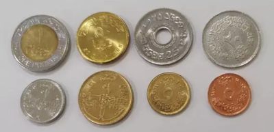 非洲埃及8枚一套硬币套币 1磅双金属币  - 非洲埃及8枚一套硬币套币 1磅双金属币 