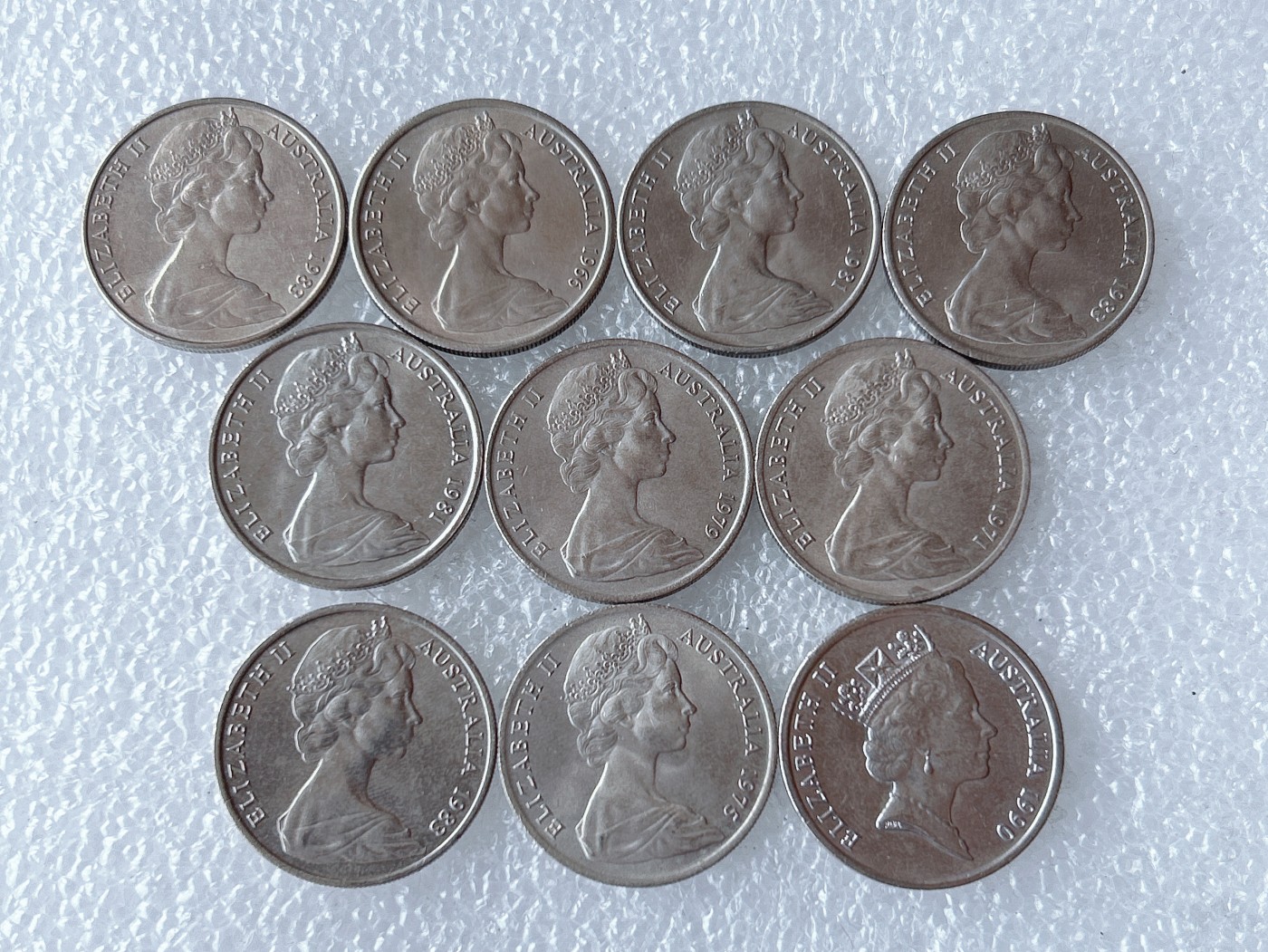 第一海外回流一元起拍收藏 散币专场 第66期 澳大利亚10分琴鸟 10枚