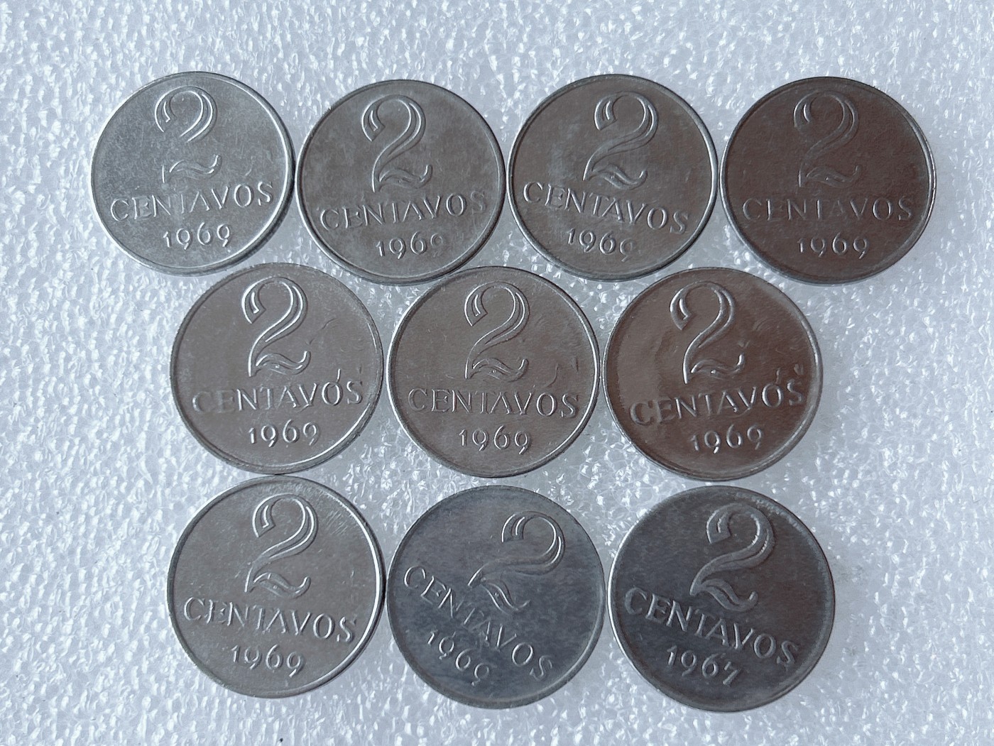 第一海外回流一元起拍收藏 散币专场 第66期 巴西1969年2分 10枚