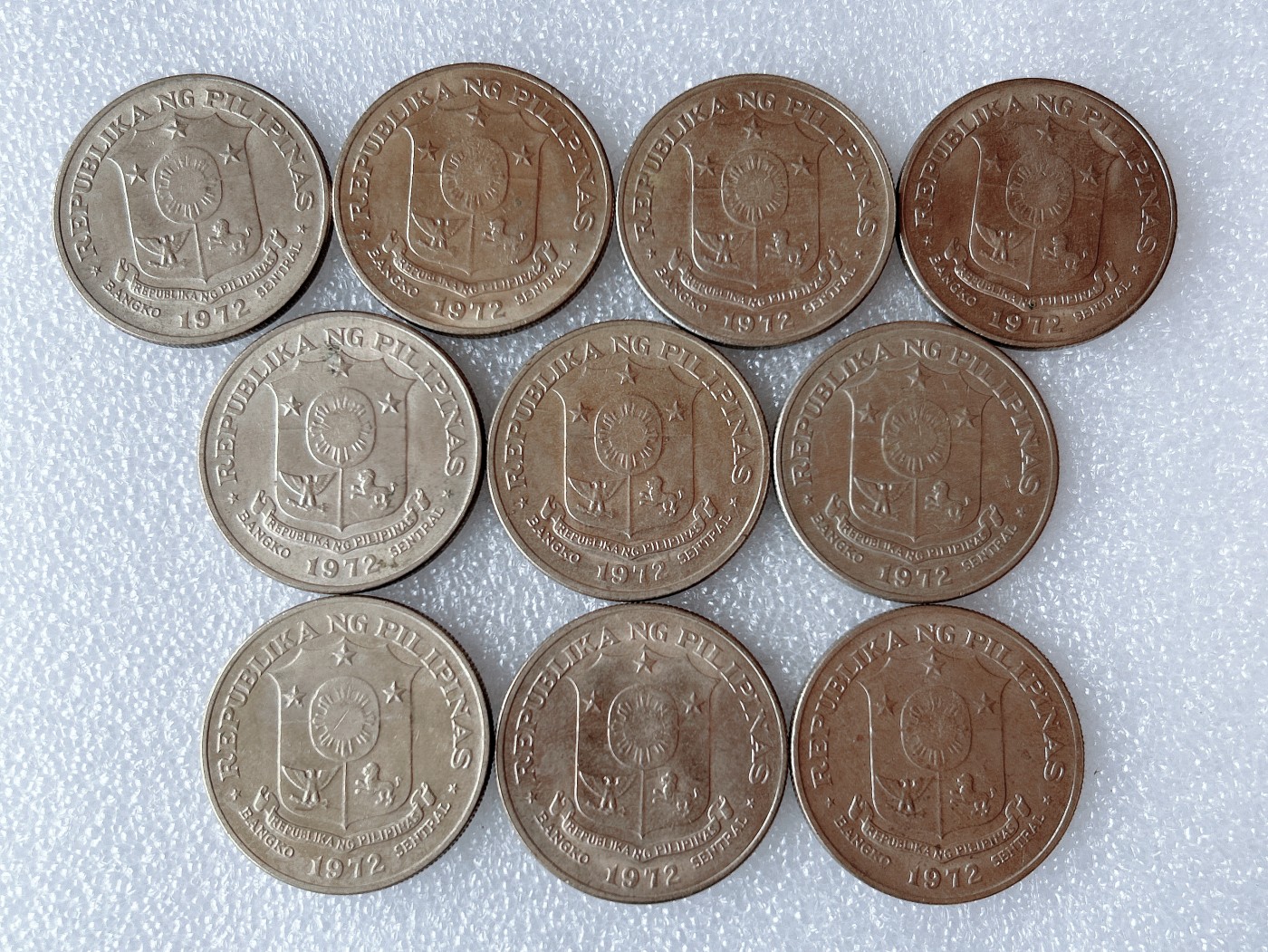 第一海外回流一元起拍收藏 散币专场 第66期 1972年菲律宾1比索大硬币 10枚