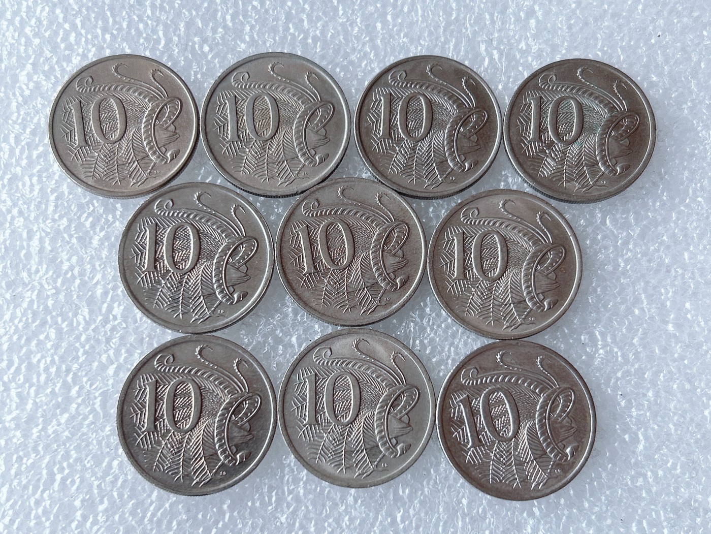 第一海外回流一元起拍收藏 散币专场 第66期 澳大利亚10分琴鸟 10枚