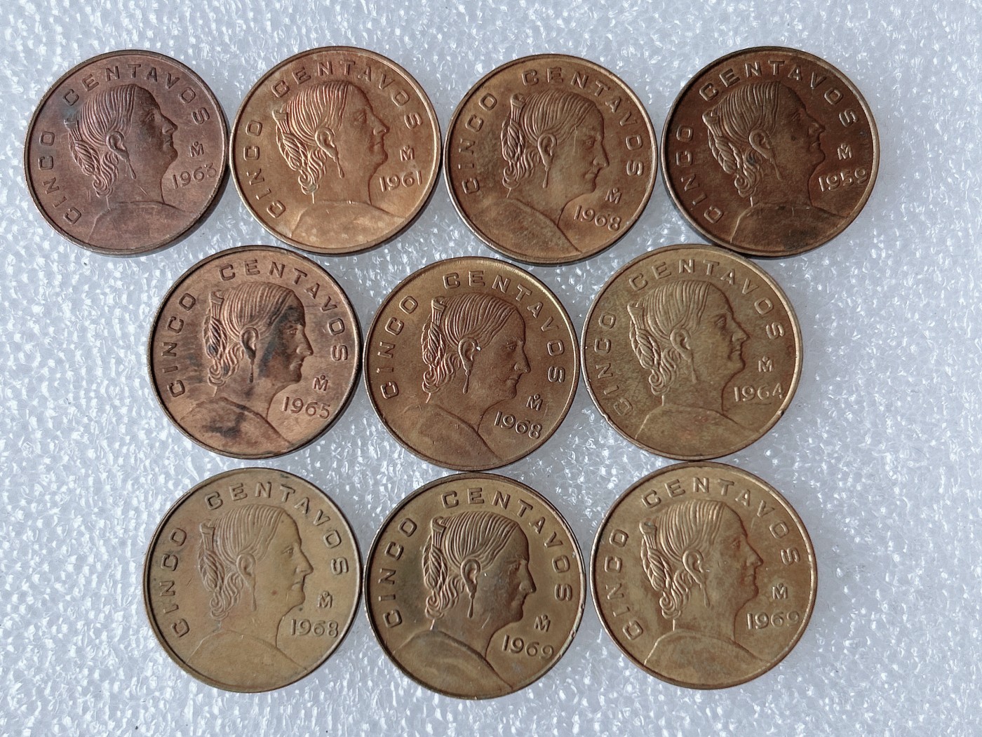 第一海外回流一元起拍收藏 散币专场 第66期 墨西哥5分 10枚