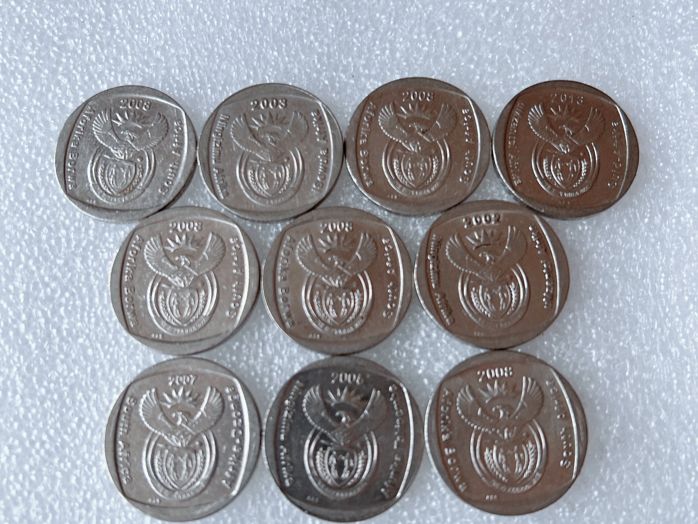 第一海外回流一元起拍收藏 散币专场 第66期 南非2兰特 10枚