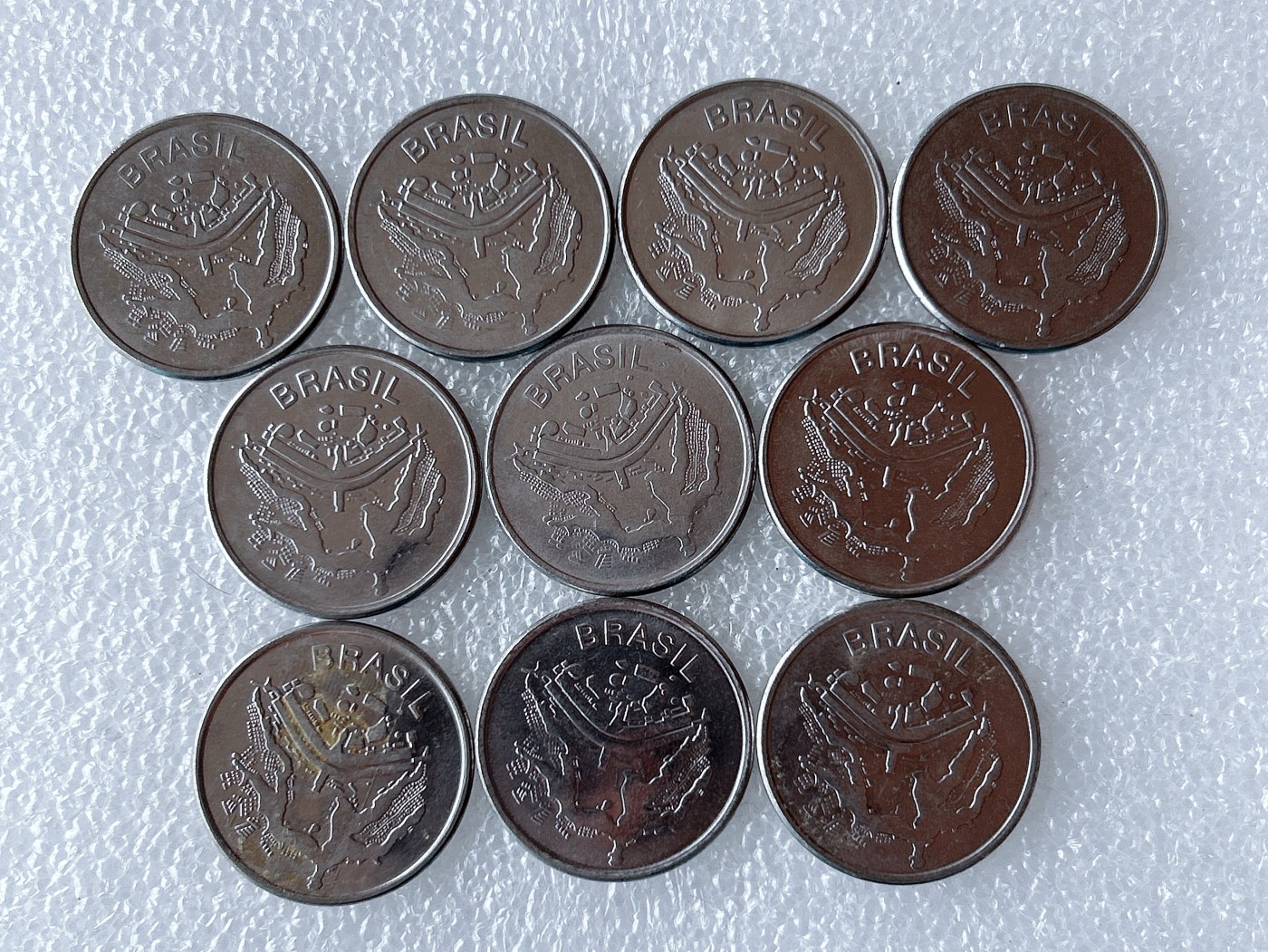 第一海外回流一元起拍收藏 散币专场 第66期 巴西50克鲁塞罗硬币 10枚