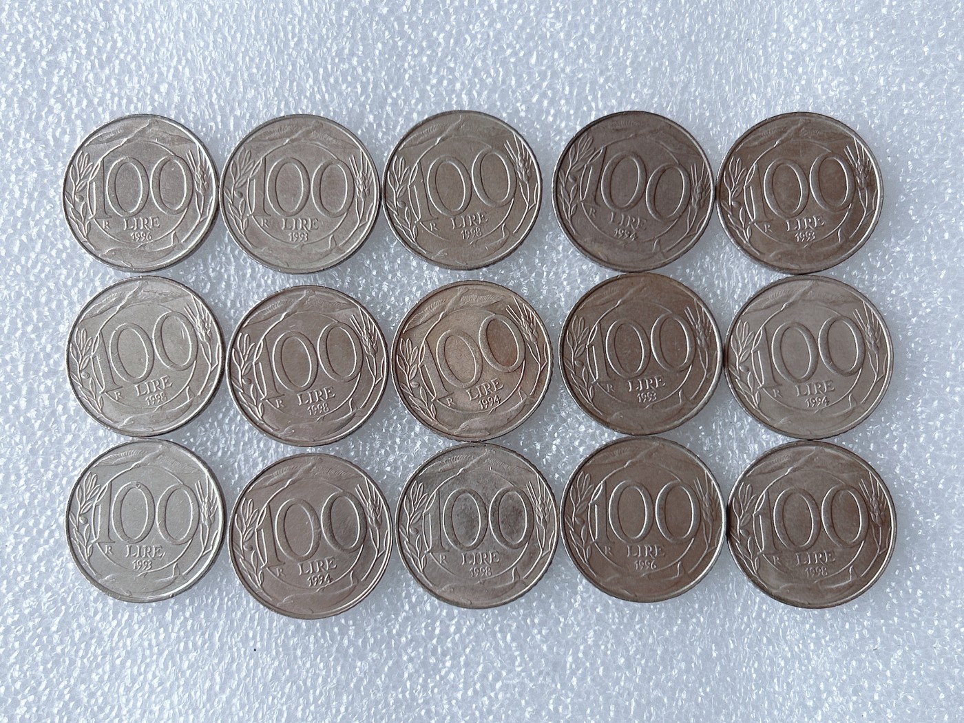 第一海外回流一元起拍收藏 散币专场 第66期 意大利100里拉 15枚