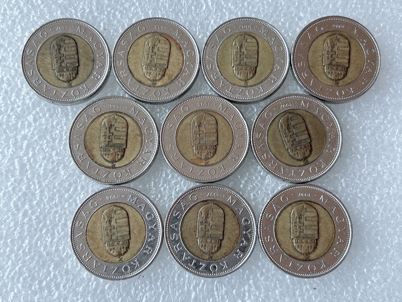 第一海外回流一元起拍收藏 散币专场 第66期 匈牙利100福林 双色金属镶嵌币 10枚