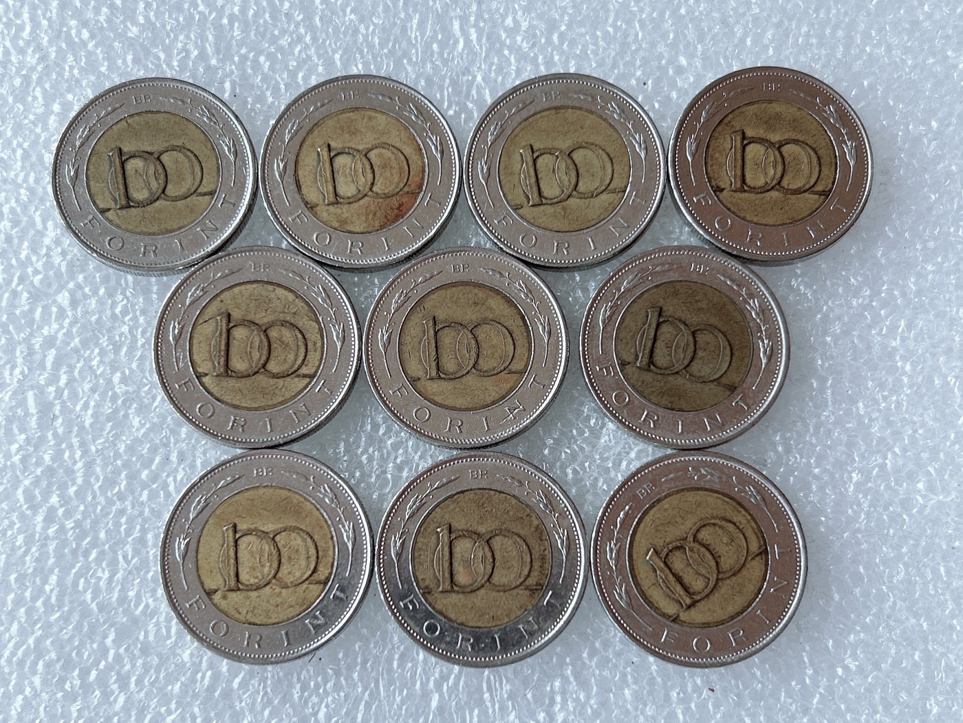 第一海外回流一元起拍收藏 散币专场 第66期 匈牙利100福林 双色金属镶嵌币 10枚