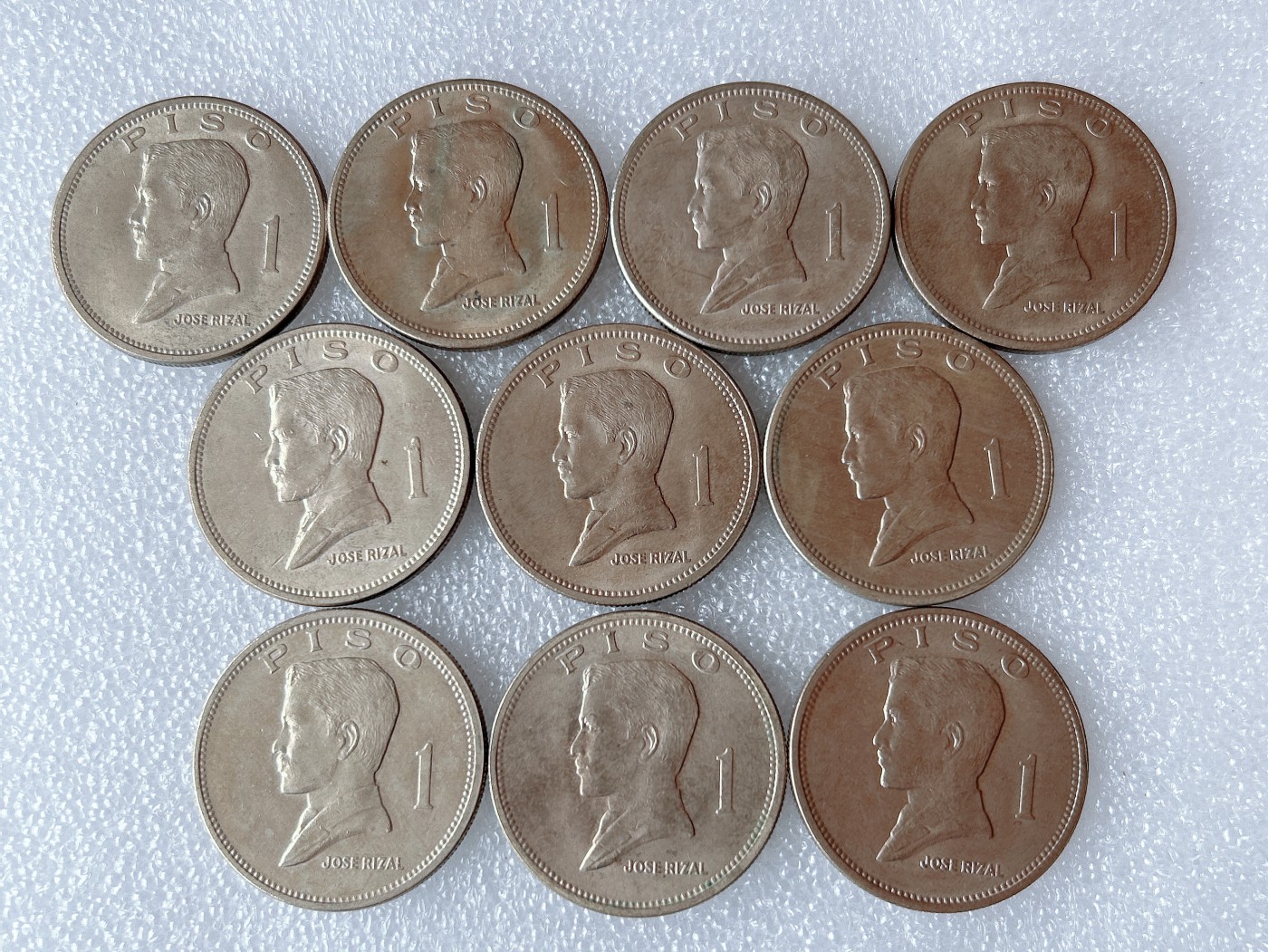 第一海外回流一元起拍收藏 散币专场 第66期 1972年菲律宾1比索大硬币 10枚