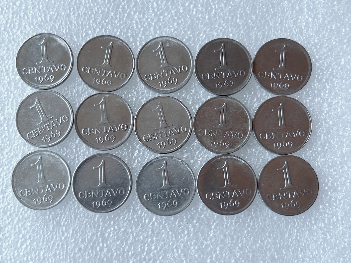 第一海外回流一元起拍收藏 散币专场 第66期 巴西1969年1分钢币 15枚
