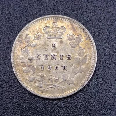 【淘币小摊】第二百五十八拍 小银币场 满百包邮  每周一统一发货 - 加拿大1900年维多利亚5分银币