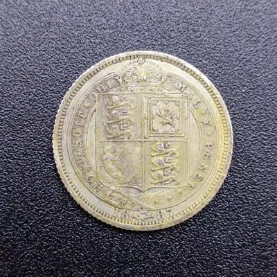 【淘币小摊】第二百五十九拍 小银币场 满百包邮  每周一统一发货 - 英国1887年维多利亚6便士银币
