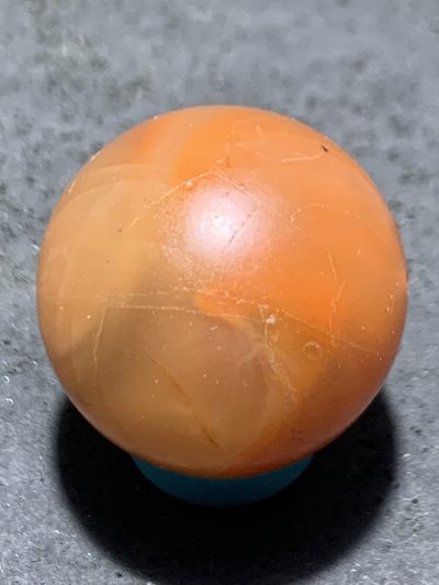 精美保山南红玛瑙2.0圆珠一颗， - 精美保山南红玛瑙2.0圆珠一颗，