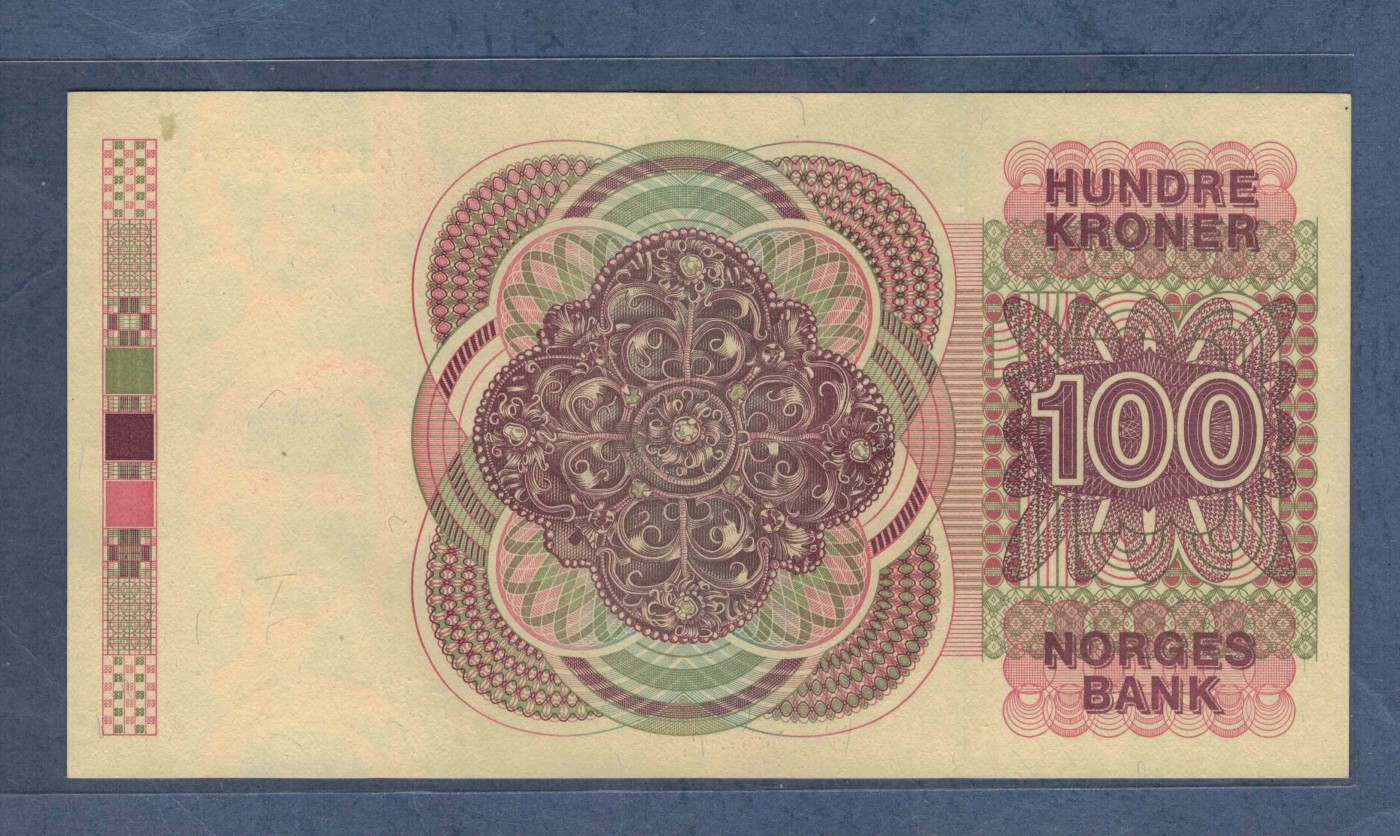挪威1994年100克朗 欧洲纸币 实物图 UNC