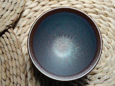 【君缘收藏】第9期拍卖——钱币、建盏 - 建窑建盏，彩金 主人杯，口径约8.5㎝，高约5.5㎝