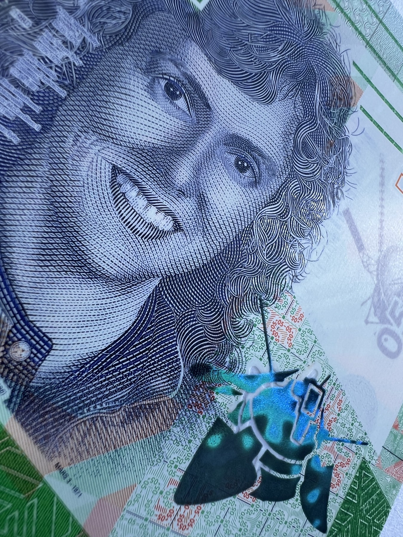 2025第25场（总第225期）：精品测试钞、纪念钞、塑料钞、连体钞综合场 瑞士高宝KBA 2021“莱卡～05”系列塑料测试钞UNC（SPARK®、Optics、美国宇航员克里斯塔·麦考利夫 Christa McAuliffe）