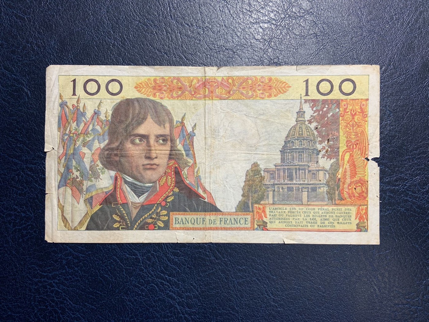 收藏联盟Quantum Auction 第325期拍卖  法国1961年100法郎 品相如图 拿破仑