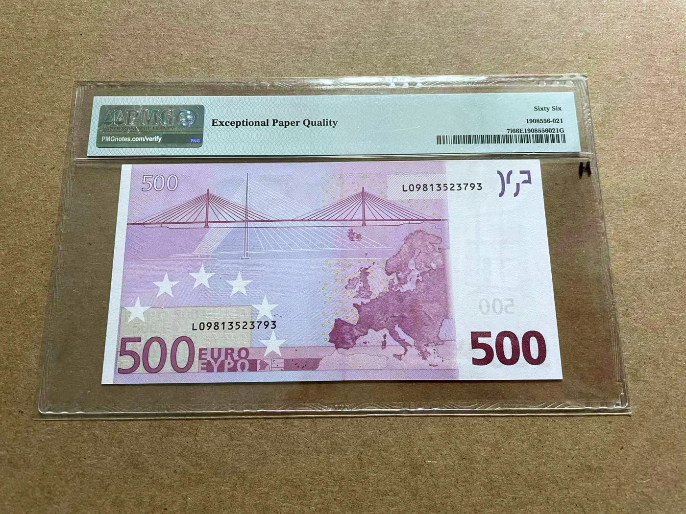 【Blue Auction】✨世界纸币精拍第433期【精】 【首签】欧盟 2002年500欧元 PMG66EPQ 