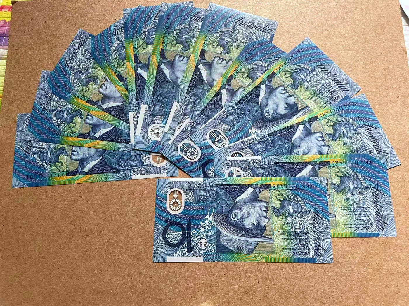 【Blue Auction】✨世界纸币精拍第433期【精】 【一组12张】澳大利亚 10元 塑料钞 全新UNC