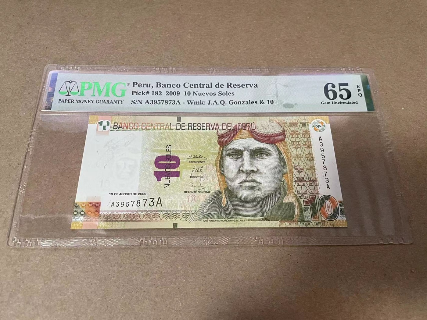 【Blue Auction】✨世界纸币精拍第433期【精】 【AA冠】秘鲁 2009年10新索尔 PMG65EPQ 