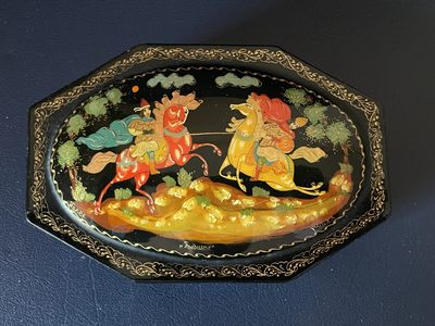欧美回流精选春节特拍六场 - 美国回流漆器人物故事盒
