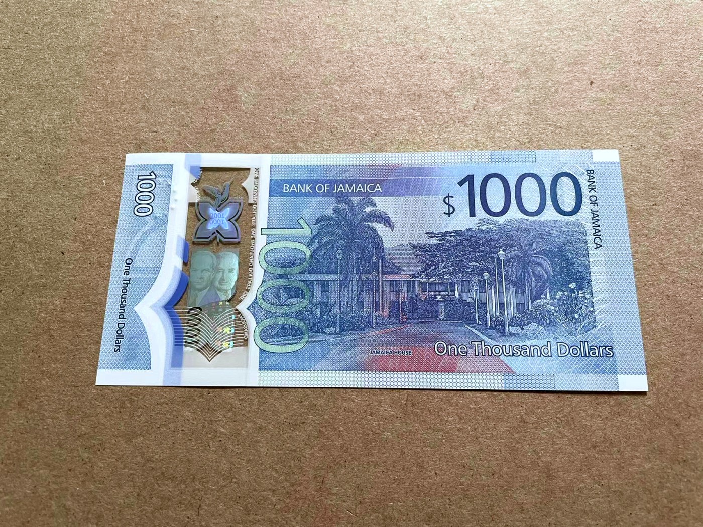 【Blue Auction】✨世界纸币精拍第433期【精】 【AA冠无47】牙买加 2022年1000元 全新UNC IBNS获奖提名