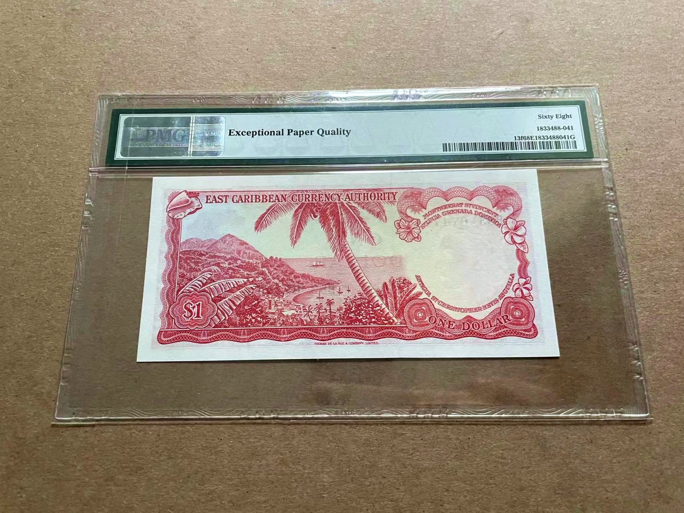 【Blue Auction】✨世界纸币精拍第434期【精】 东加勒比 1965年1元 戎装女王 PMG68EPQ 超高分少见