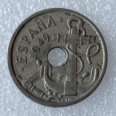 海外回流1元起拍小铺 各国钱币散币场 第8期 西班牙1949年50分